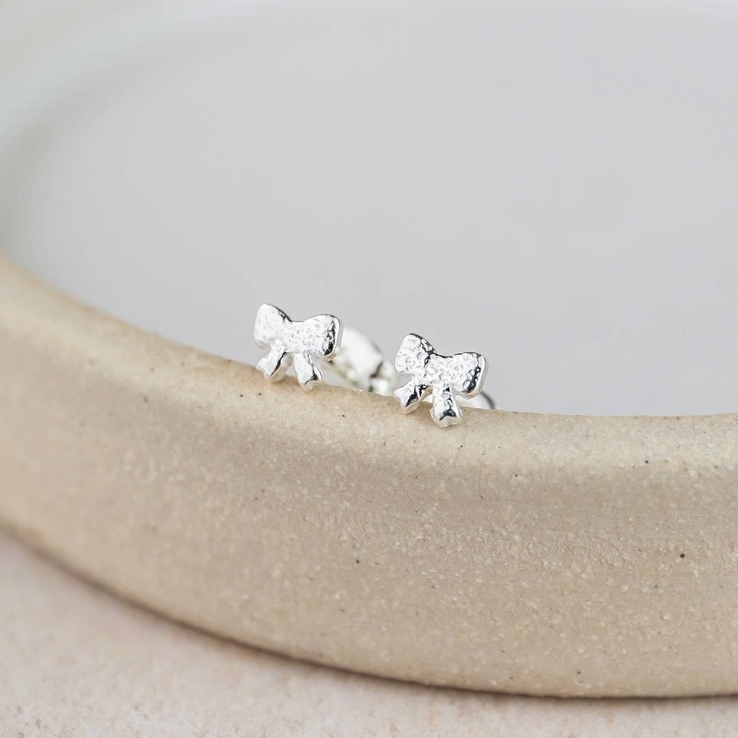 Sterling Silver Mini Studs - Bow
