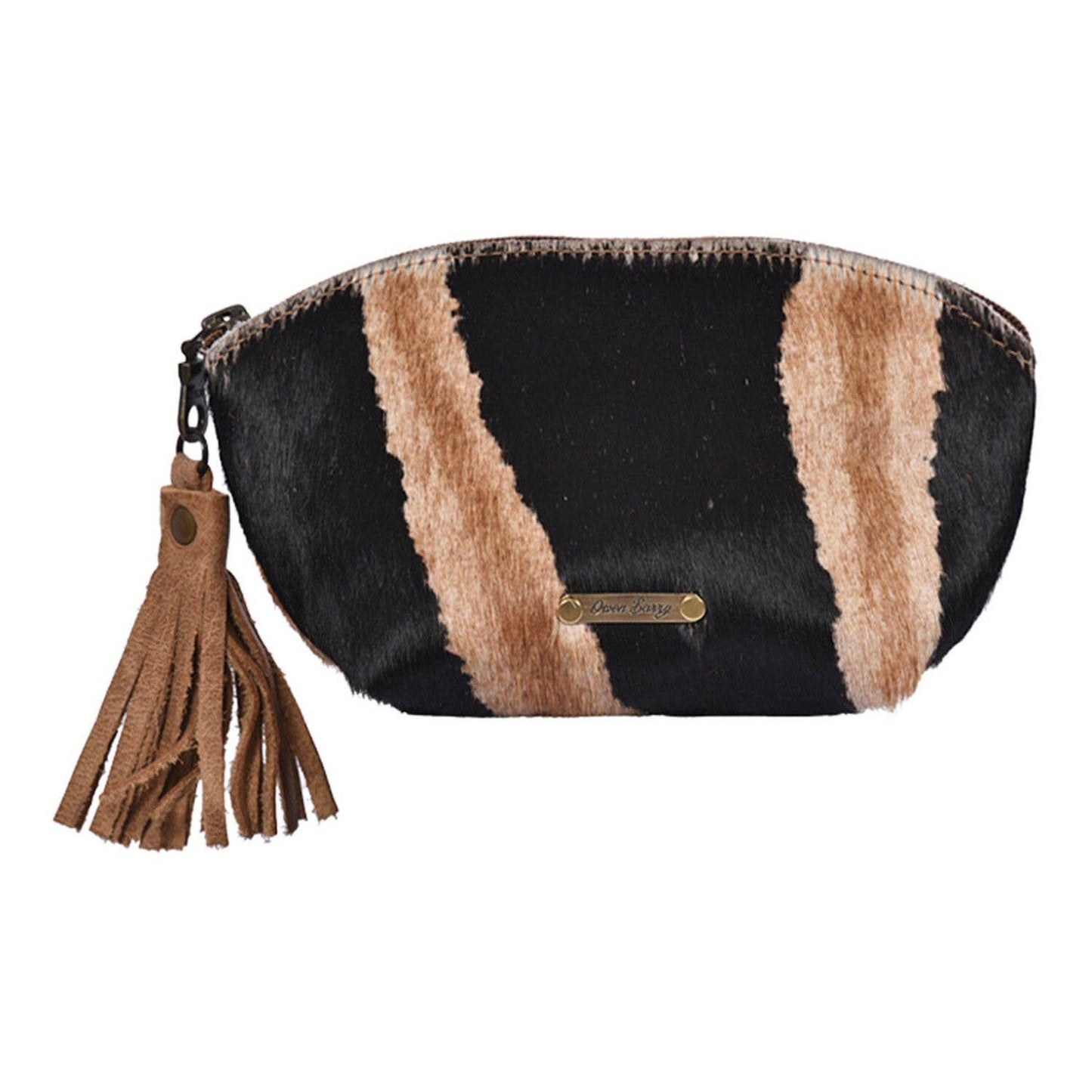 Cowhide Cosmetics Clutch - Assorted Prints