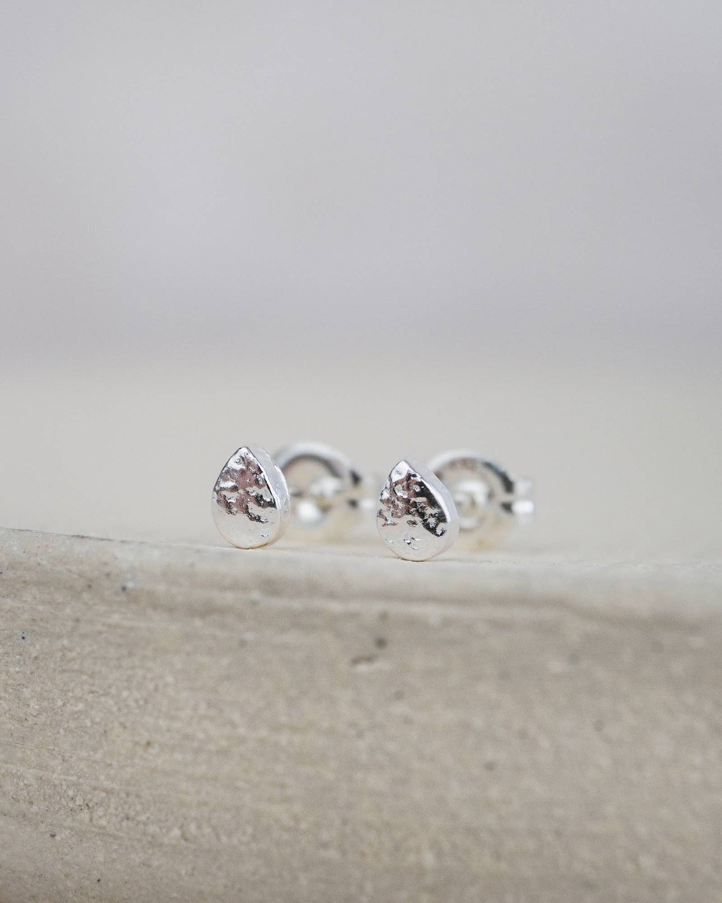 Sterling Silver Mini Studs - Teardrop