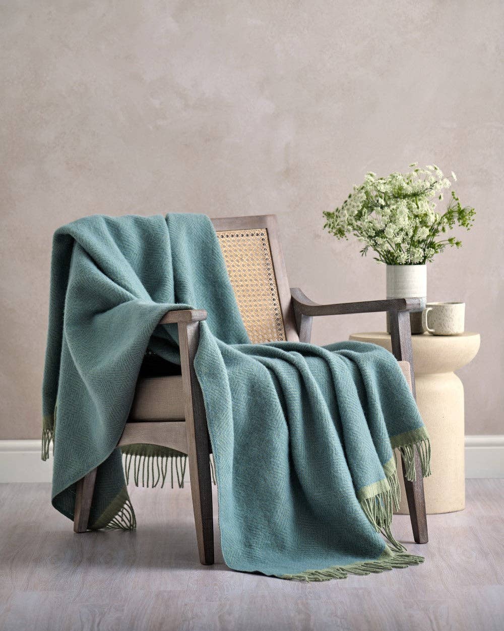 Wildweave Blanket (Sea Holly and Lichen)