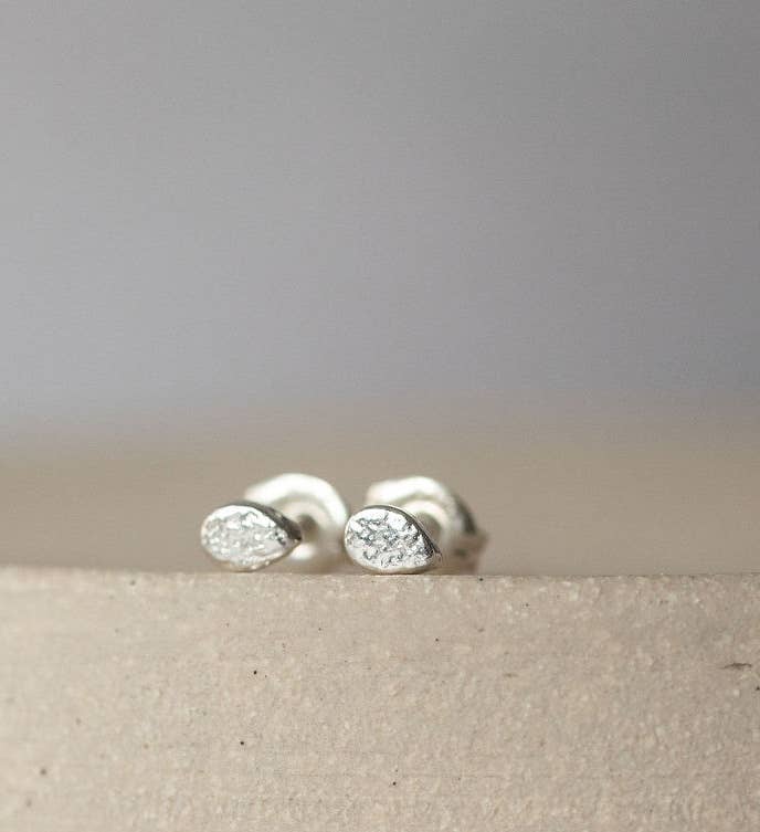 Sterling Silver Mini Studs - Teardrop