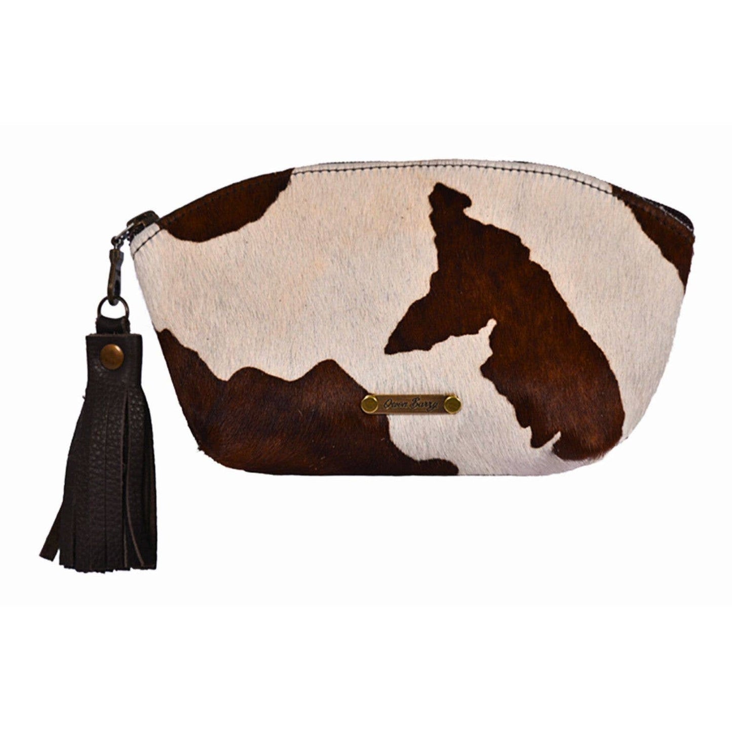 Cowhide Cosmetics Clutch - Assorted Prints