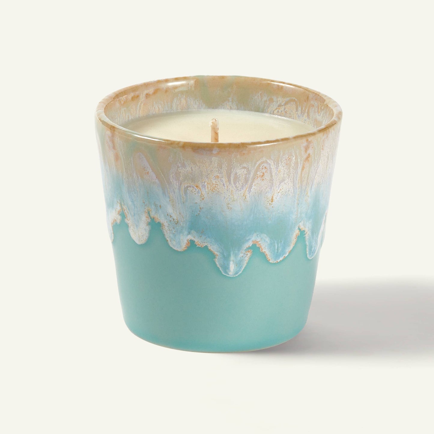 Coffee Cup Candle - Aqua