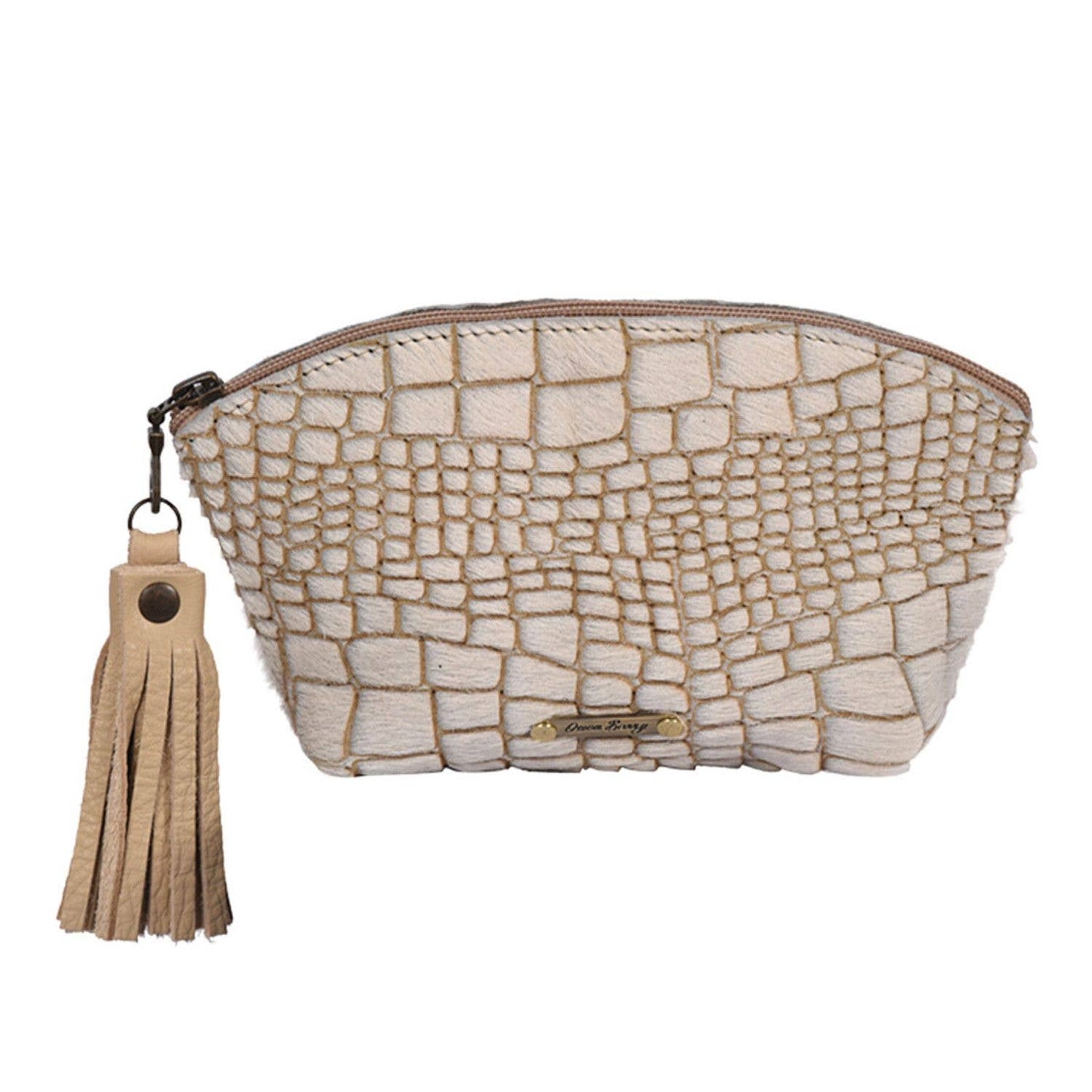 Cowhide Cosmetics Clutch - Assorted Prints