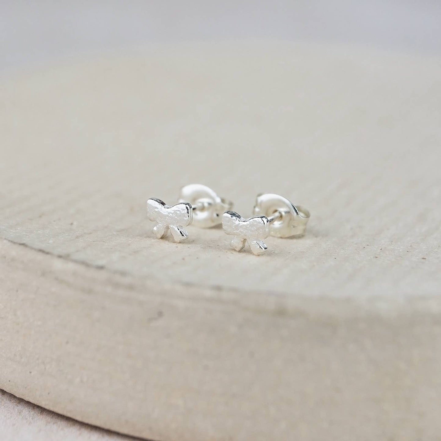 Sterling Silver Mini Studs - Bow