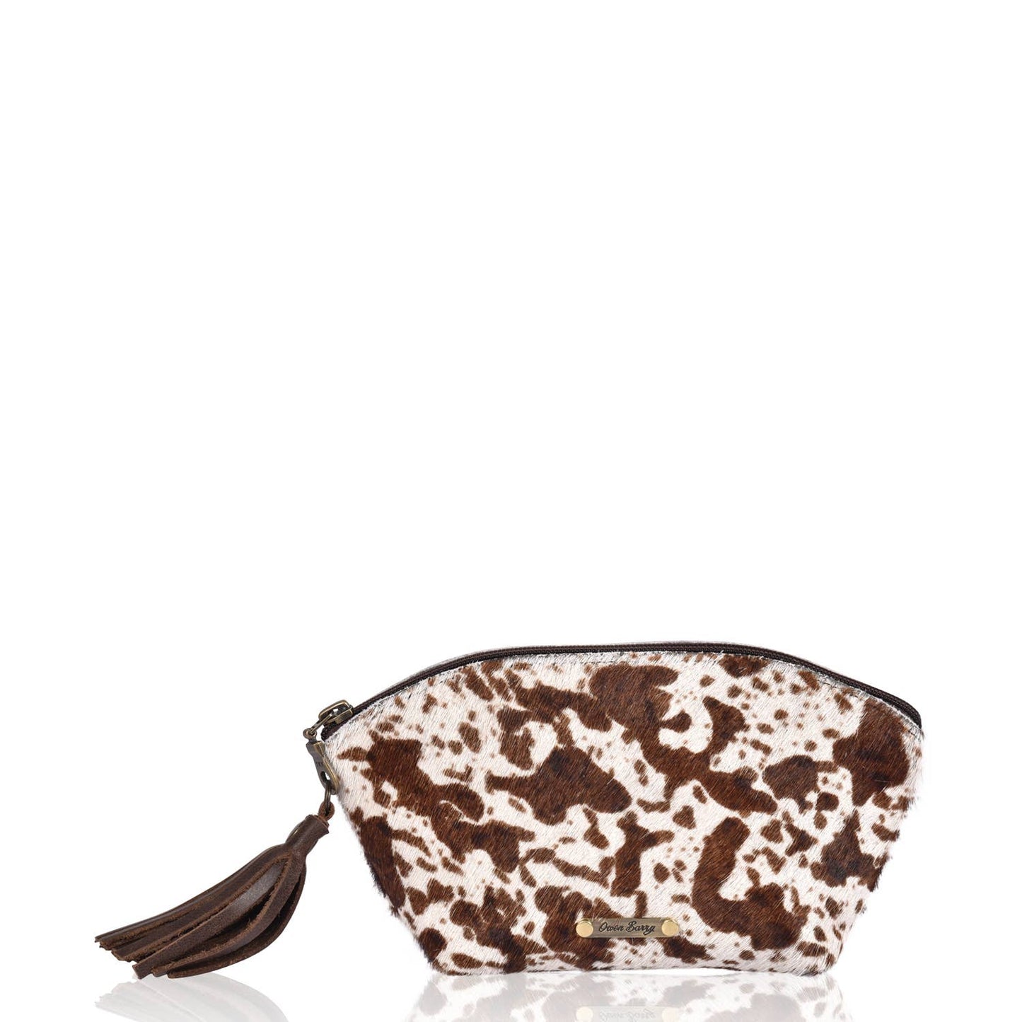 Cowhide Cosmetics Clutch - Assorted Prints