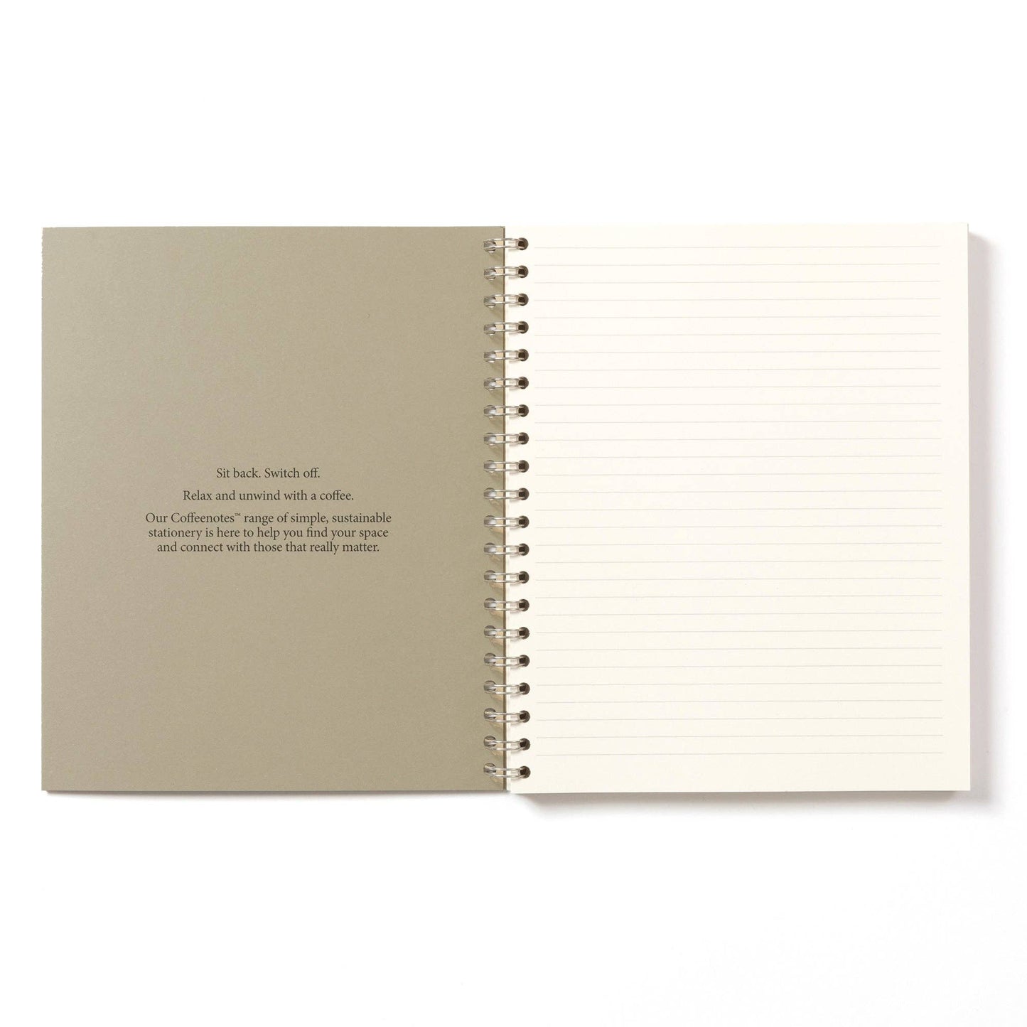 Camel Tweed Wirebound Notebook