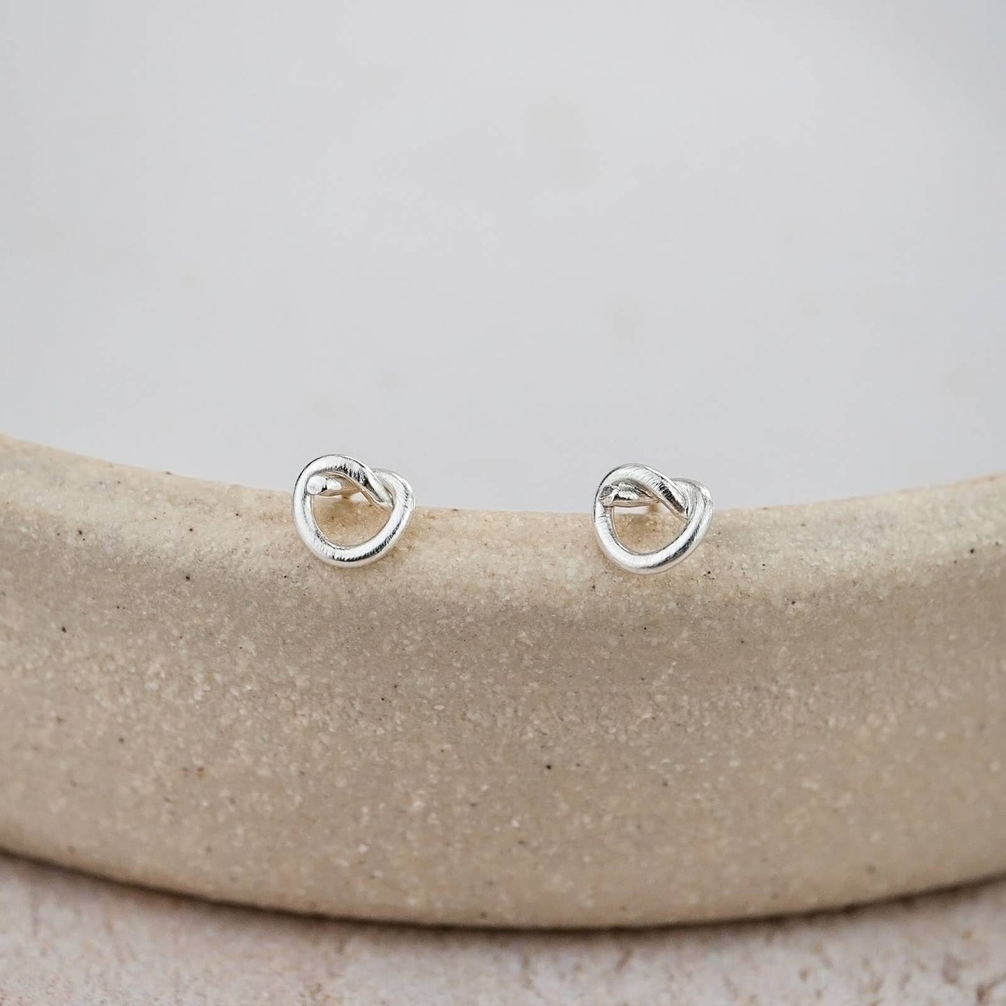 Sterling Silver Mini Studs - Love Knot