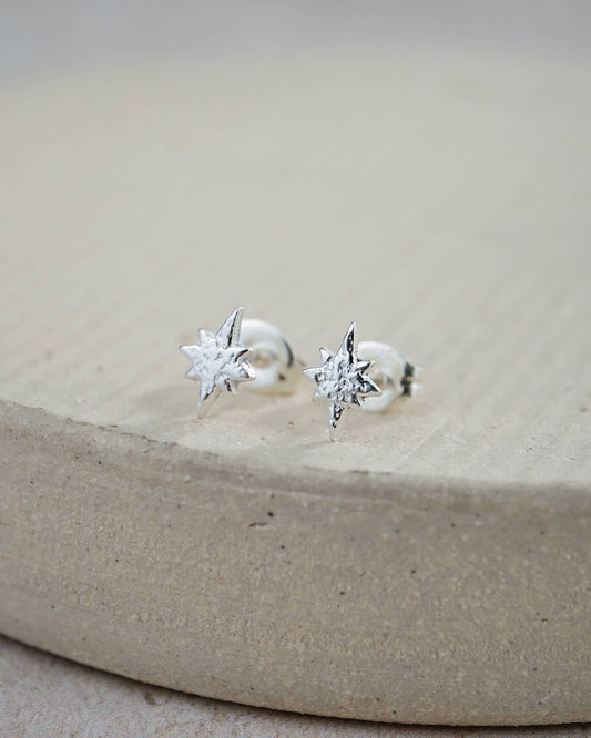 Sterling Silver Mini Studs - Starburst