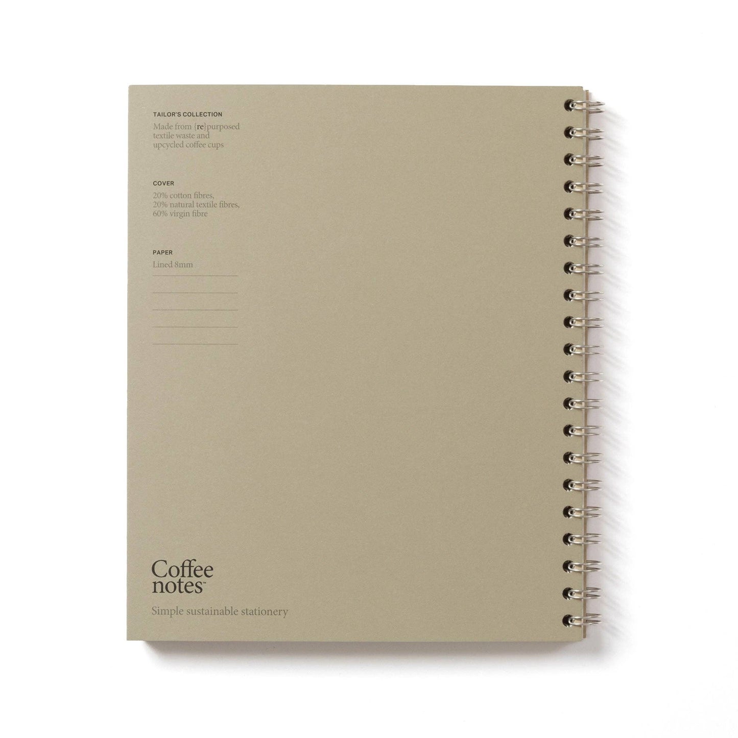 Camel Tweed Wirebound Notebook