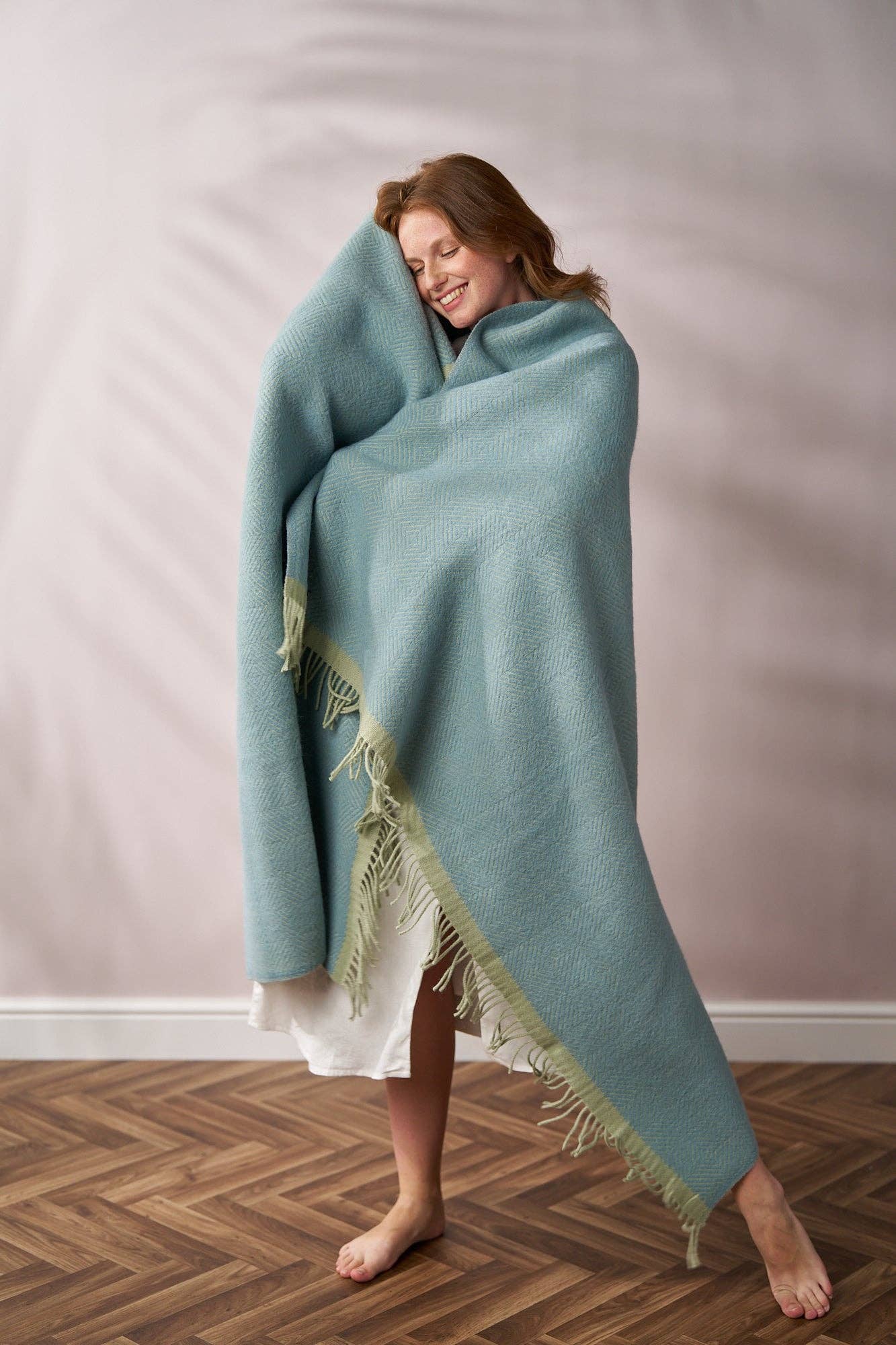Wildweave Blanket (Sea Holly and Lichen)