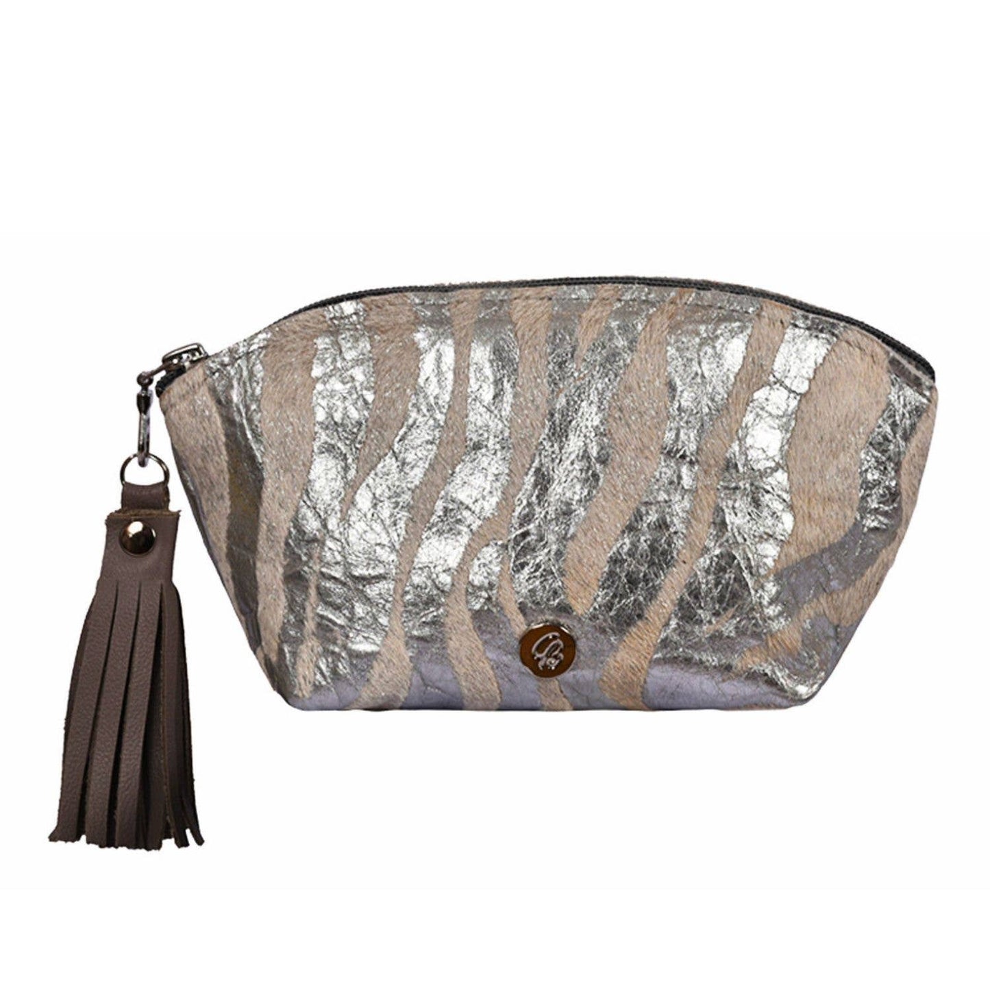 Cowhide Cosmetics Clutch - Assorted Prints