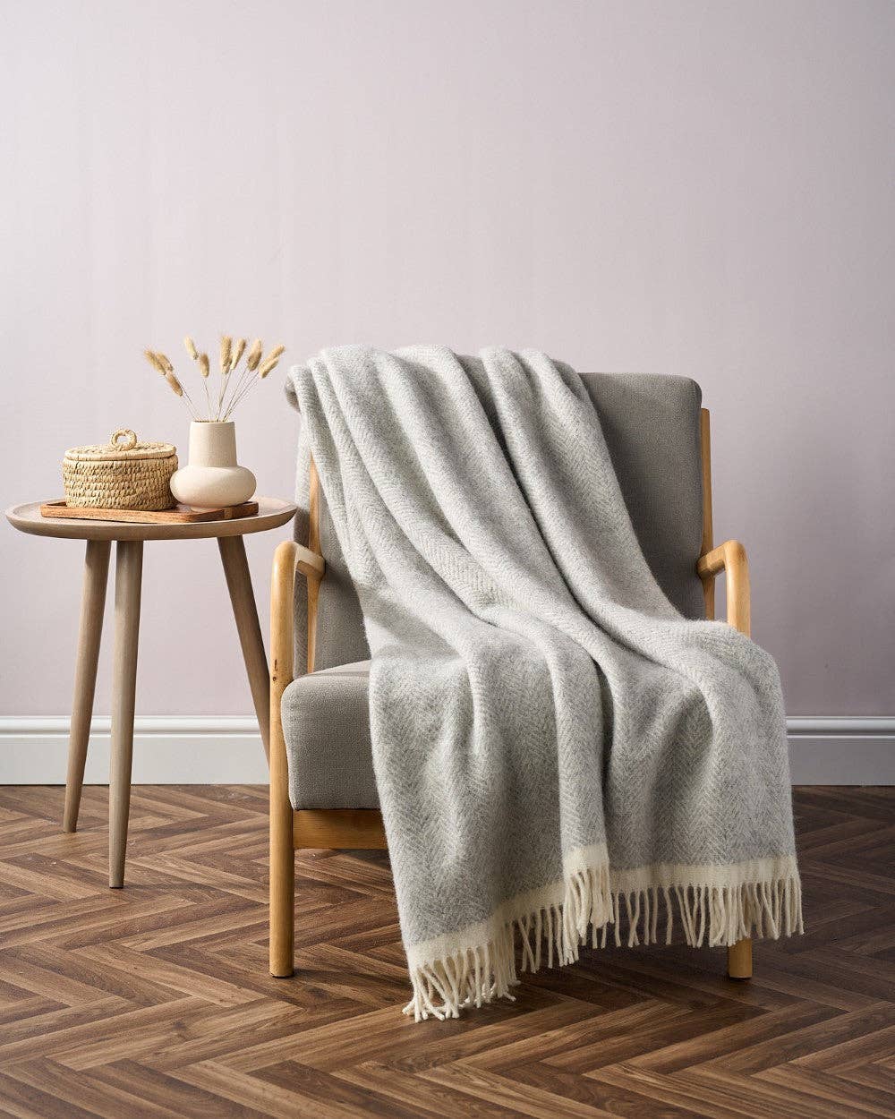 Clifton Herringbone Blanket (Blanquette)