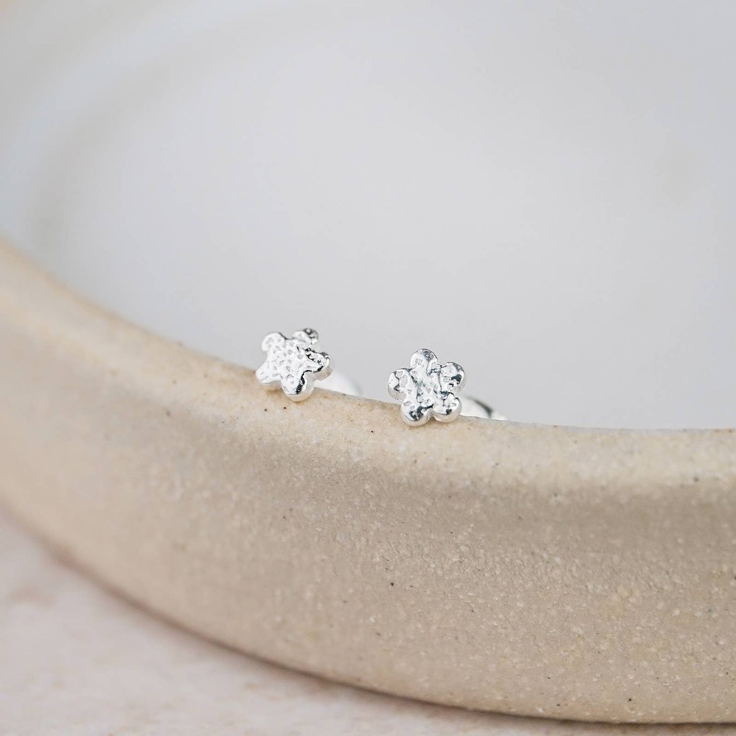 Sterling Silver Mini Studs - Flower